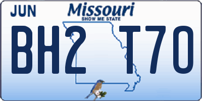 MO license plate BH2T7O