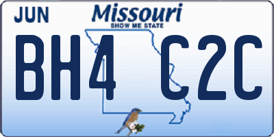 MO license plate BH4C2C