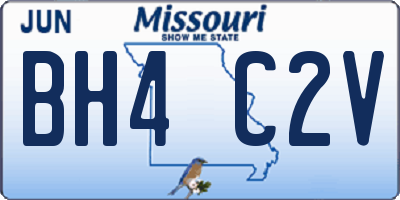 MO license plate BH4C2V