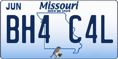 MO license plate BH4C4L