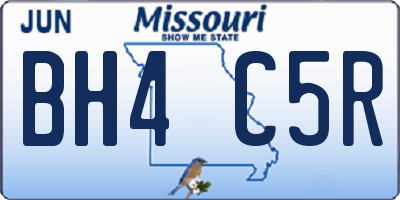 MO license plate BH4C5R