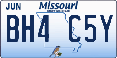 MO license plate BH4C5Y