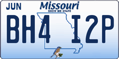 MO license plate BH4I2P