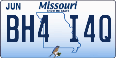 MO license plate BH4I4Q