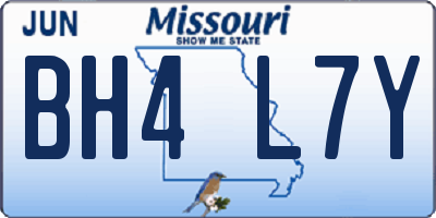 MO license plate BH4L7Y