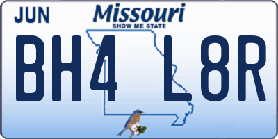 MO license plate BH4L8R
