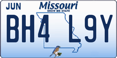 MO license plate BH4L9Y