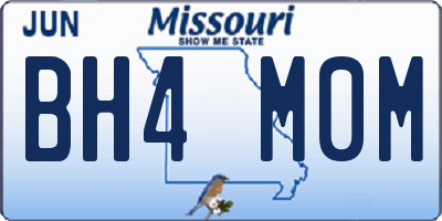 MO license plate BH4M0M