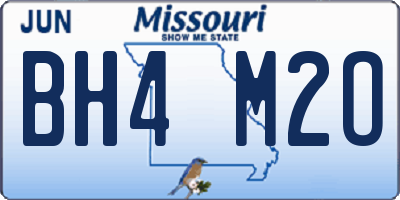 MO license plate BH4M2O