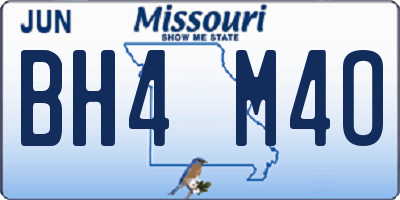 MO license plate BH4M4O