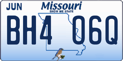MO license plate BH4O6Q
