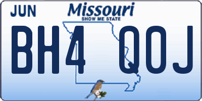 MO license plate BH4Q0J