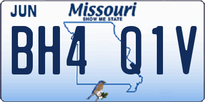 MO license plate BH4Q1V