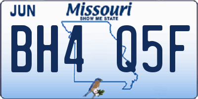 MO license plate BH4Q5F