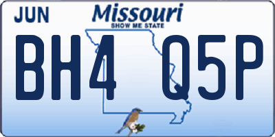 MO license plate BH4Q5P