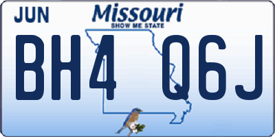 MO license plate BH4Q6J