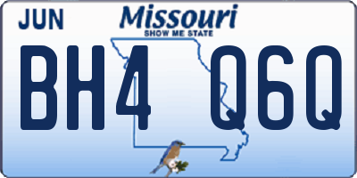MO license plate BH4Q6Q