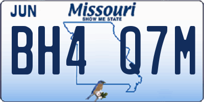 MO license plate BH4Q7M