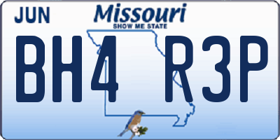 MO license plate BH4R3P