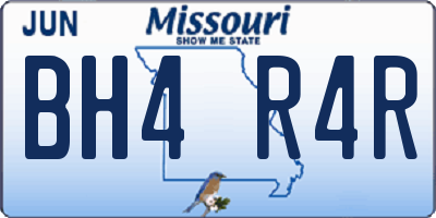 MO license plate BH4R4R