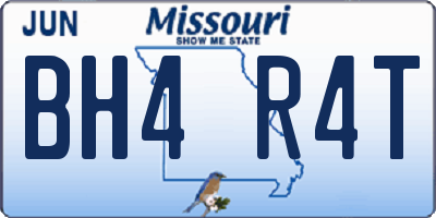 MO license plate BH4R4T