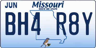 MO license plate BH4R8Y