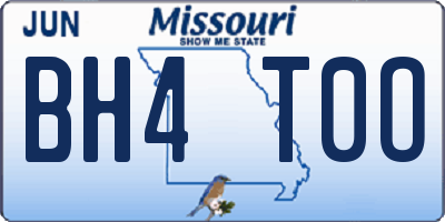 MO license plate BH4T0O
