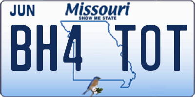MO license plate BH4T0T