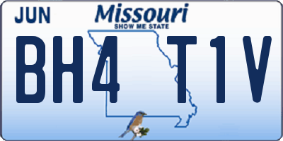 MO license plate BH4T1V