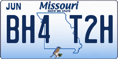 MO license plate BH4T2H