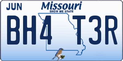 MO license plate BH4T3R