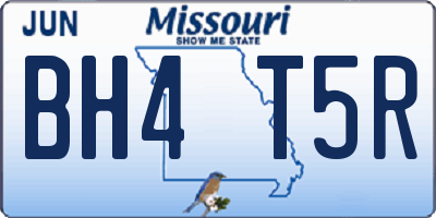 MO license plate BH4T5R