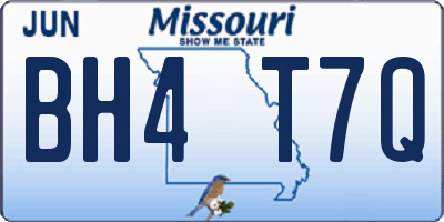 MO license plate BH4T7Q