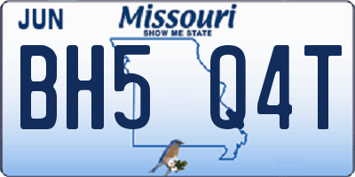 MO license plate BH5Q4T