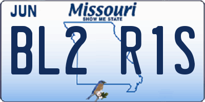 MO license plate BL2R1S