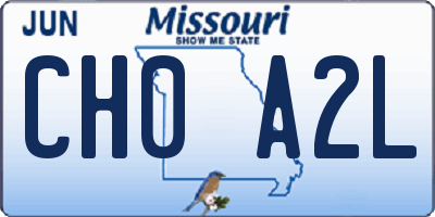 MO license plate CH0A2L