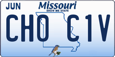 MO license plate CH0C1V
