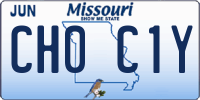 MO license plate CH0C1Y