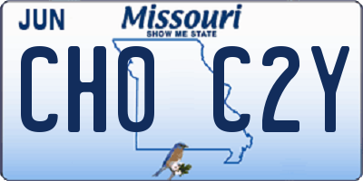 MO license plate CH0C2Y