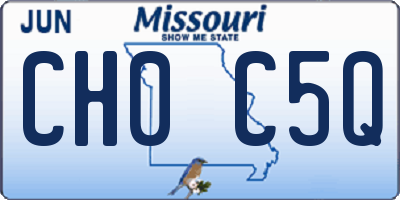 MO license plate CH0C5Q