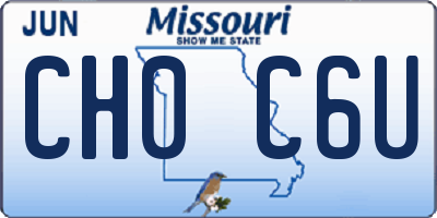 MO license plate CH0C6U