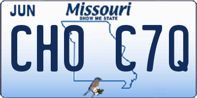 MO license plate CH0C7Q