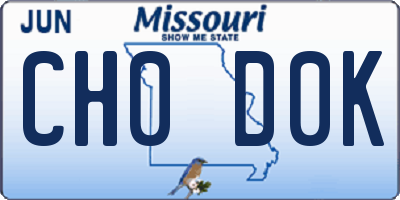 MO license plate CH0D0K