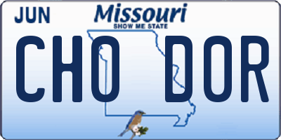 MO license plate CH0D0R