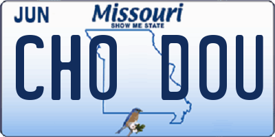 MO license plate CH0D0U