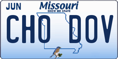 MO license plate CH0D0V
