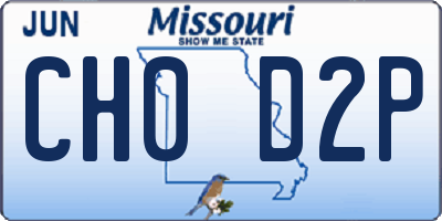 MO license plate CH0D2P