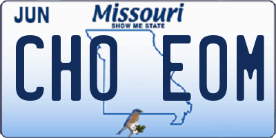MO license plate CH0E0M
