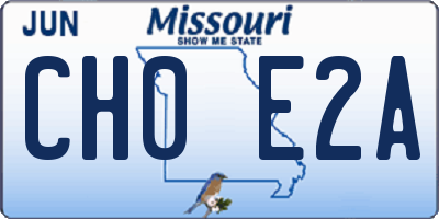 MO license plate CH0E2A