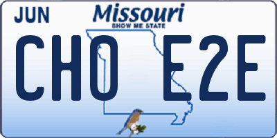 MO license plate CH0E2E